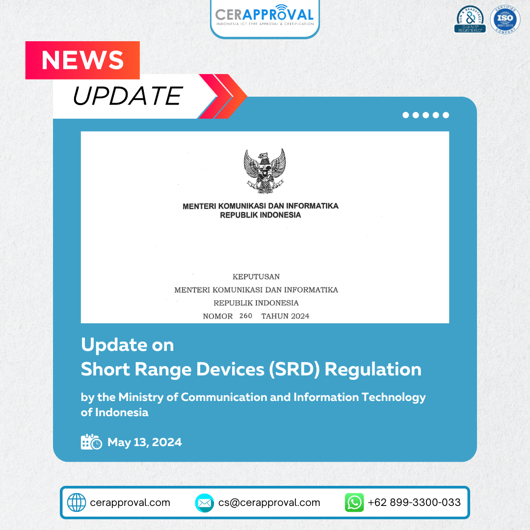 Update on Short Range Devices (SRD) Regulation