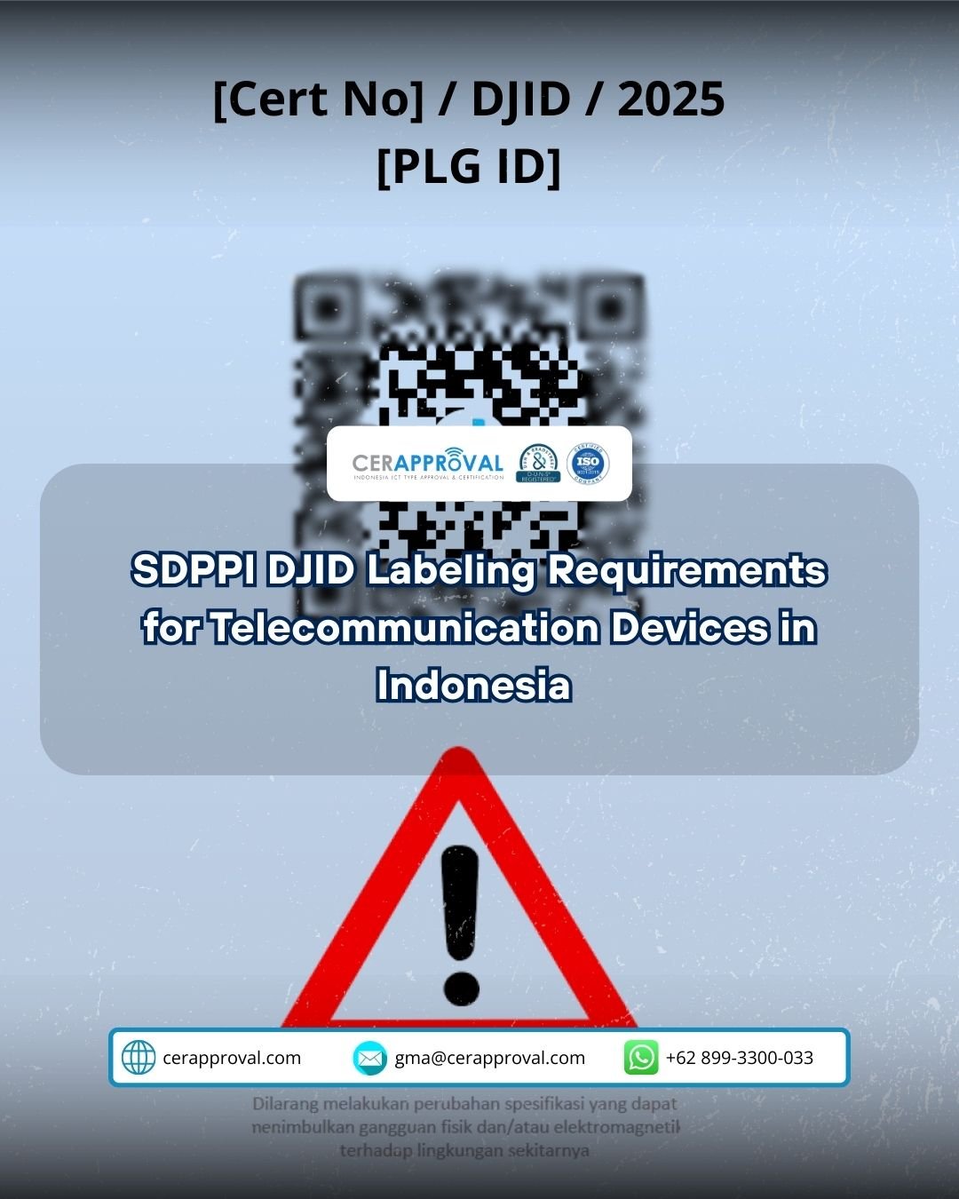 SDPPI DJID Labeling Requirements for Telecommunication Devices in Indonesia