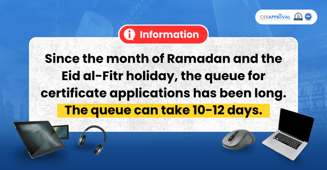 Information about certificate application queue
